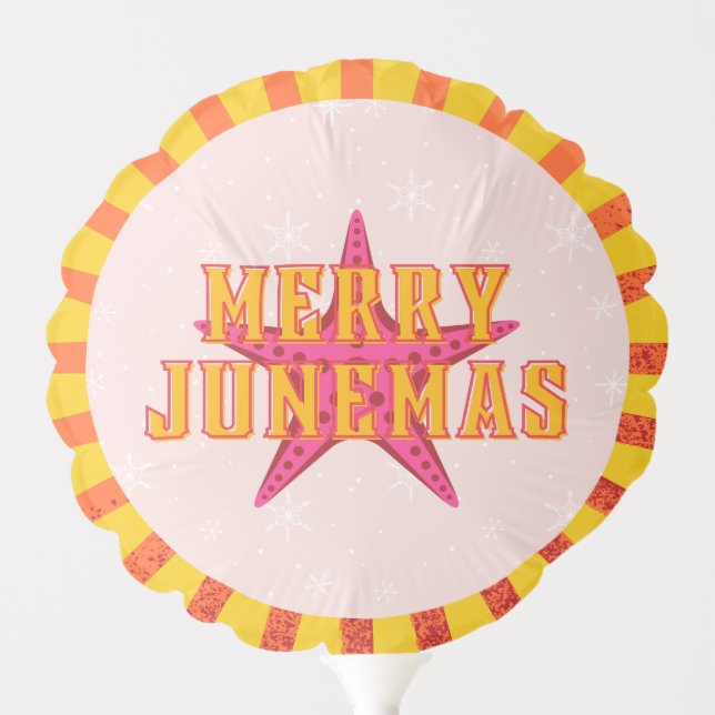 Merry Junemas Tropical Christmas Balloon (Front)