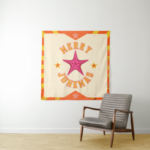 Merry Junemas Tropical Christmas Tapestry