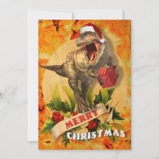 Merry Jurassic Christmas (I) Holiday Card