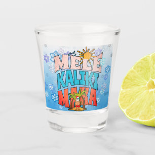 Merry Kalikimaka. Retro Christmas, Groovy Xmas Shot Glass