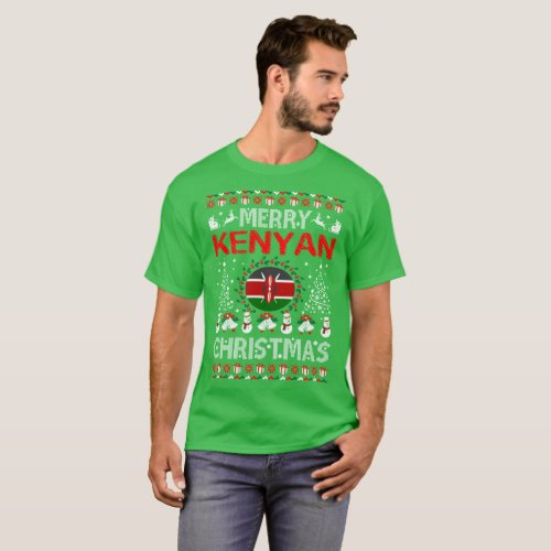 Merry Kenyan Country Christmas Ugly Sweater Shirt