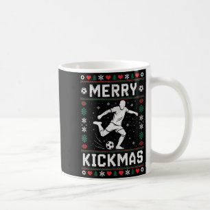Merry Kickmas Funny Christmas Soccer Xmas  Coffee Mug