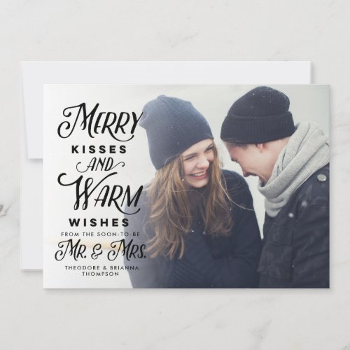 Merry Kisses and Warm Wishes Mr Mrs Holiday