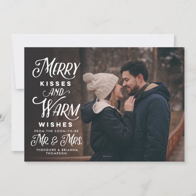 Merry Kisses and Warm Wishes Mr. Mrs. Holiday (Front)