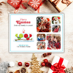 Merry Kissmas Holiday Photo Card