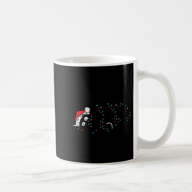Merry Kissmy Angry Cat Christmas Funny Sarcastic H Coffee Mug (Right)
