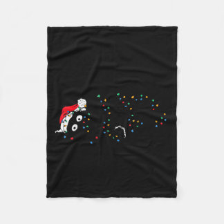 Merry Kissmy Angry Cat Christmas Funny Sarcastic H Fleece Blanket