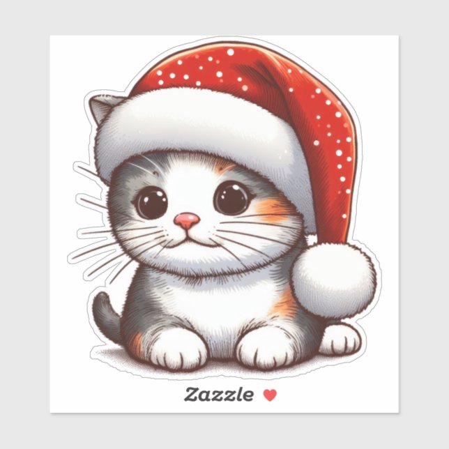 Merry Kitten's Christmas Delight Sticker (Sheet)