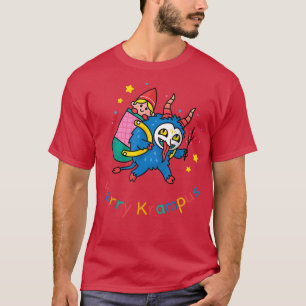 Merry Krampus Baby Sitting Claus Christmas Kids Bo T-Shirt