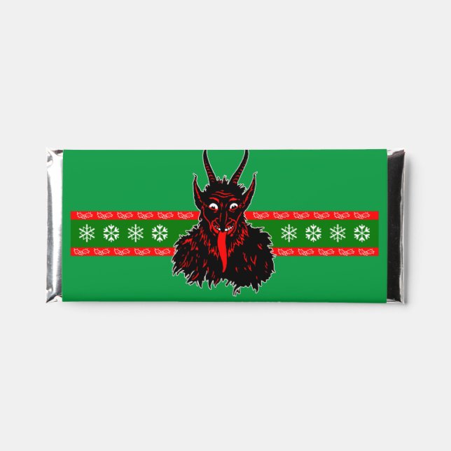 Merry Krampus chocolate bar (Front)