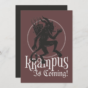 Merry Krampus Christmas Holiday Card