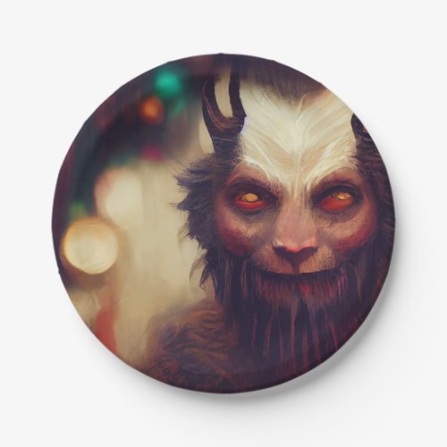 Merry Krampus Christmas Party Plates  Bowls