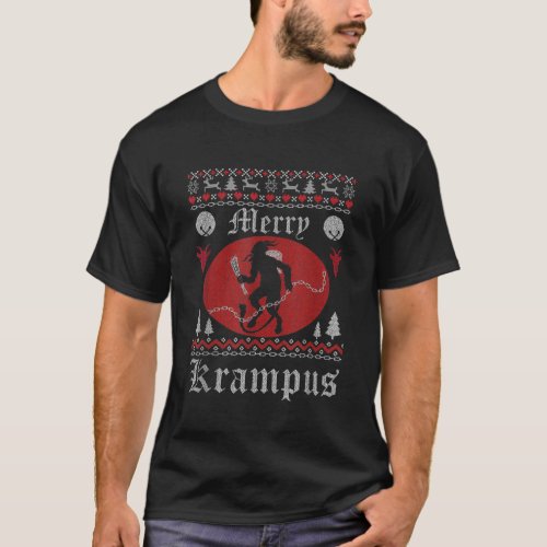 Merry Krampus Christmas Xmas Horror Ugly T_Shirt