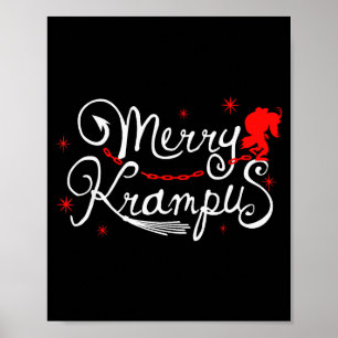 Merry Krampus German Folklore Christmas For Krampu Poster