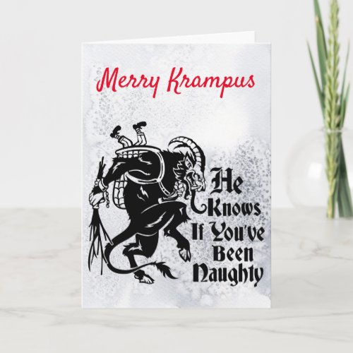 Merry Krampus Greeting Card