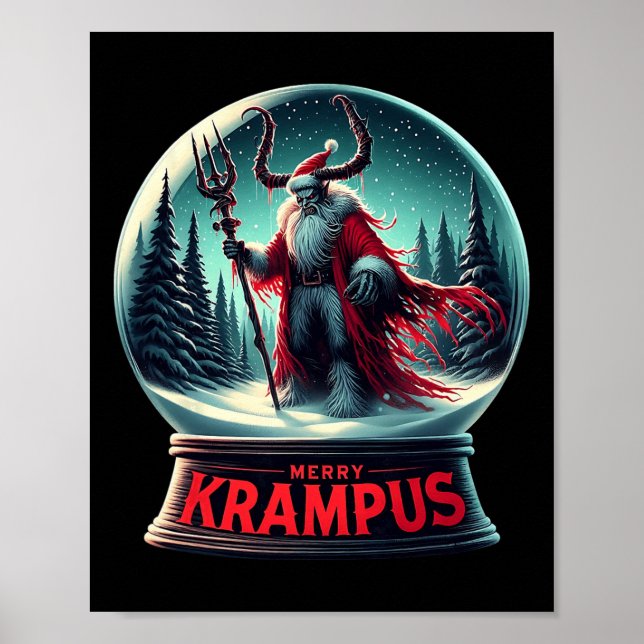 Merry Krampus Krampus Is Coming To Town Xmas Horro Poster (Front)