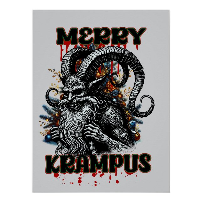 Merry Krampus Poster (Front)