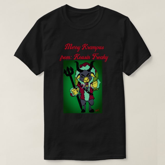 Merry Krampus T-Shirt (Design Front)