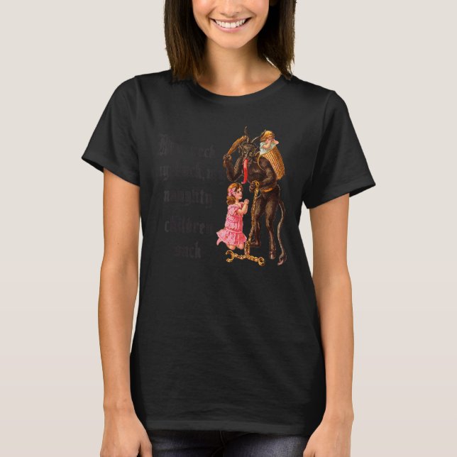 Merry Krampus Tee My Back My Neck My Naughty Child (Front)