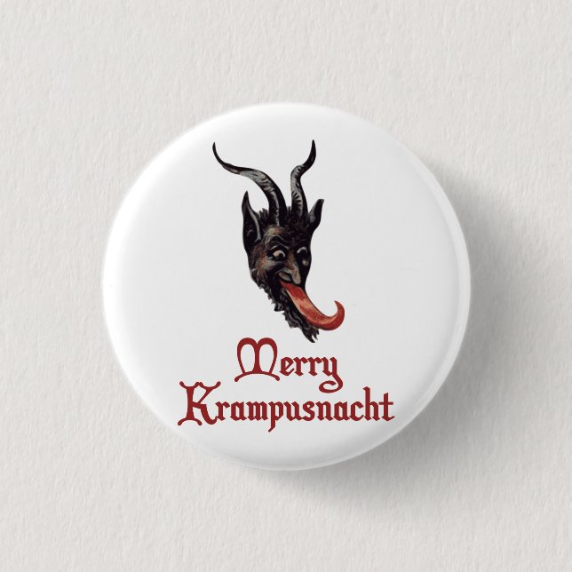 Merry Krampusnacht Button (Front)