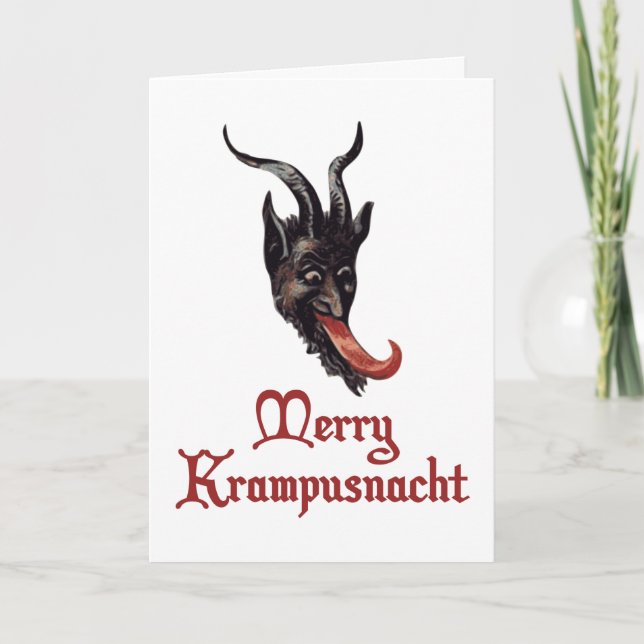 Merry Krampusnacht Holiday Card (Front)