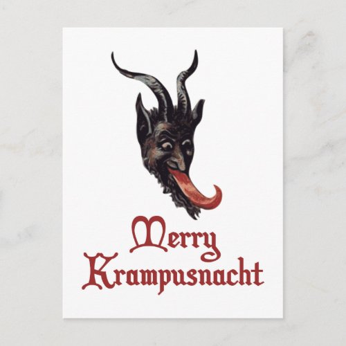 Merry Krampusnacht Holiday Postcard