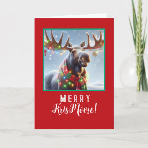 Merry KrisMoose - Moose with Ornamants Holiday Card