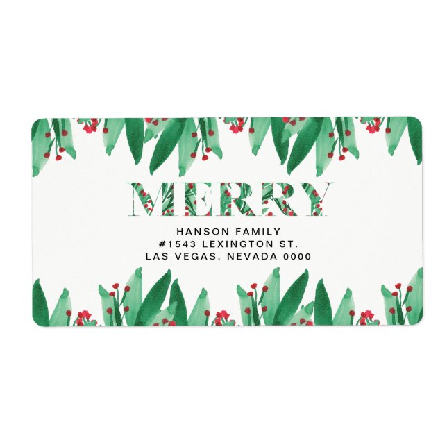MERRY label (Front)