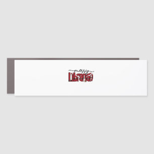 Merry Librarian Christmas Book Lover Library Car Magnet