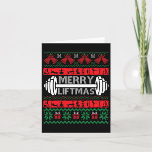 Merry Liftmas Funny Christmas Gym Card