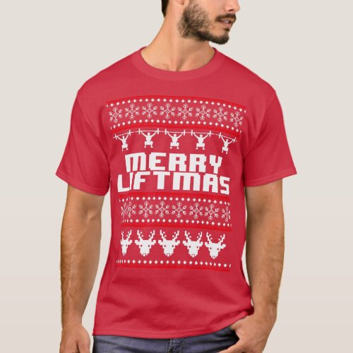 Merry Liftmas  Ugly Christmas Sweater Gym Workout 