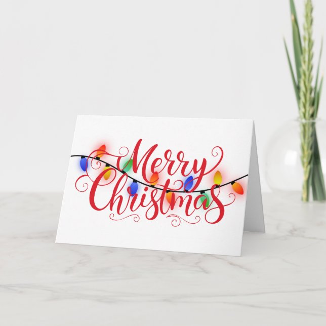 Merry Lights Holiday Card (Front)