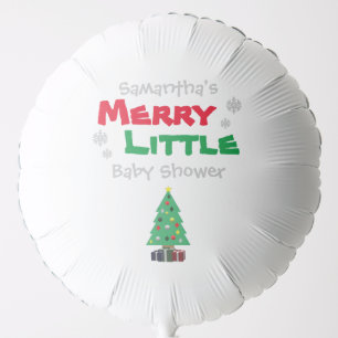 Merry Little Baby Shower Balloon