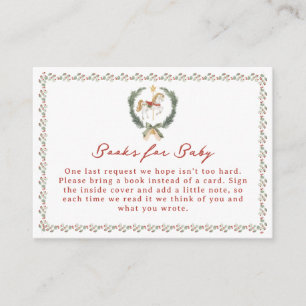 Merry Little Baby Shower Books for Baby Enclosure Card