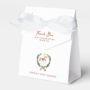 Merry Little Baby Shower Carousel Horse Favor Boxes