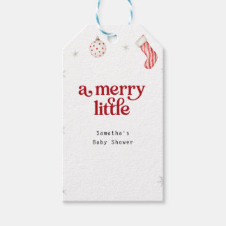 Merry Little Baby Shower | Christmas Baby Gift Tags