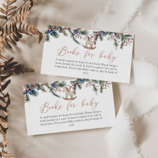 Merry Little Baby Shower Christmas Books For Baby Enclosure Card