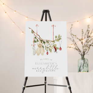 Merry Little Baby Shower Clothes Laundry Welcome Foam Board