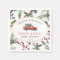 Merry Little Baby Shower Cocktail Napkin Red Truck