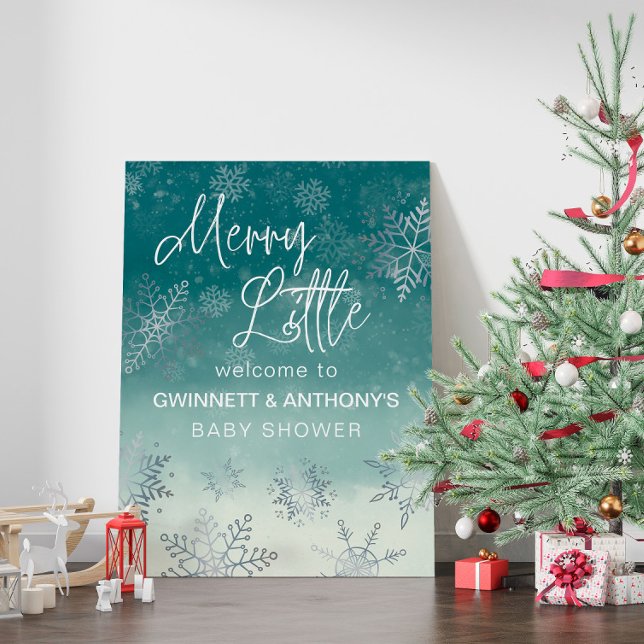 Merry Little Baby Shower Welcome Sign (Creator Uploaded)