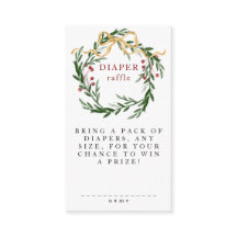 Merry Little Baby Shower Winter Botanical & Gold