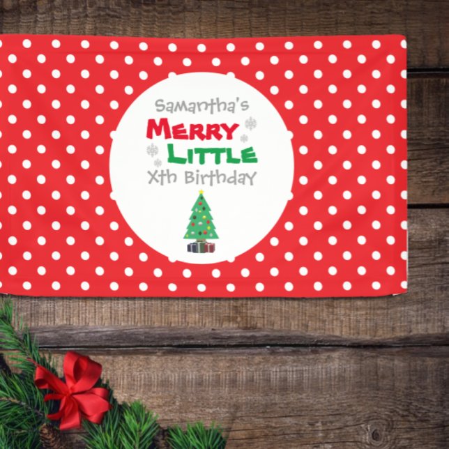 Merry Little Birthday Banner (Creator Uploaded)