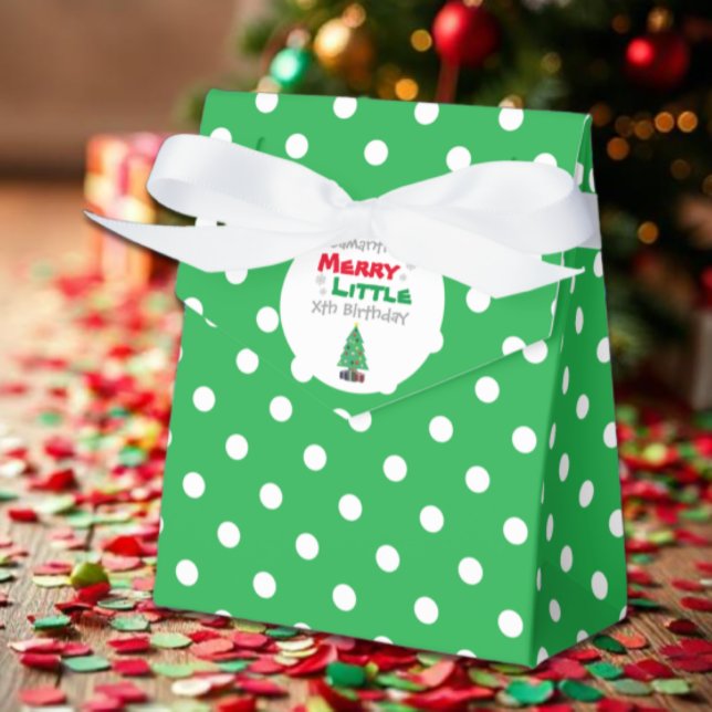 Merry Little Birthday Favor Boxes (Creator Uploaded)