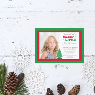 Merry Little Birthday Invitation