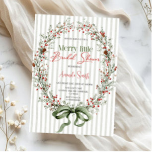 Merry little botanical Bridal shower Invitation