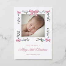 Merry little Christmas Baby Announcement