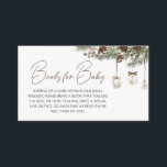 Merry Little Christmas Baby Shower Books for Baby Enclosure Card<br><div class="desc">Elevate your baby shower with our Christmas Baby Shower Books for Baby card Printable, a delightful addition to your event decor. With charming baby motifs this customizable sign encourages guests to contribute cherished books for the little one. Personalize to create a heartwarming atmosphere that celebrates the joy of reading from...</div>