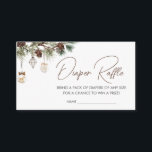 Merry Little Christmas Baby Shower Diaper Raffle Enclosure Card<br><div class="desc">Make your baby shower even more delightful with our Christmas Baby Shower Diaper Raffle Card Printable. Adorned with adorable baby motifs, this customizable card adds a touch of sweetness to your event. Encourage guests to participate in the fun while adding a practical touch to your celebration. Simply personalize the diaper...</div>