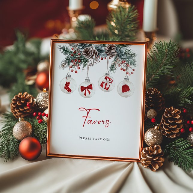 Merry Little Christmas Baby Shower Favors Poster (Creator Uploaded)