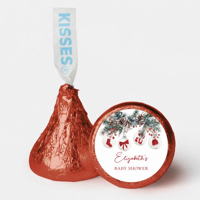 Merry Little Christmas Baby Shower  Hershey®'s Kisses® (Front)